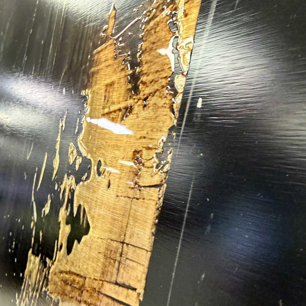 Dark Gold Abstract - Aluminium + Varnish