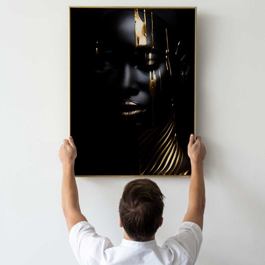 Black Gold Tribe - Aluminium + Varnish
