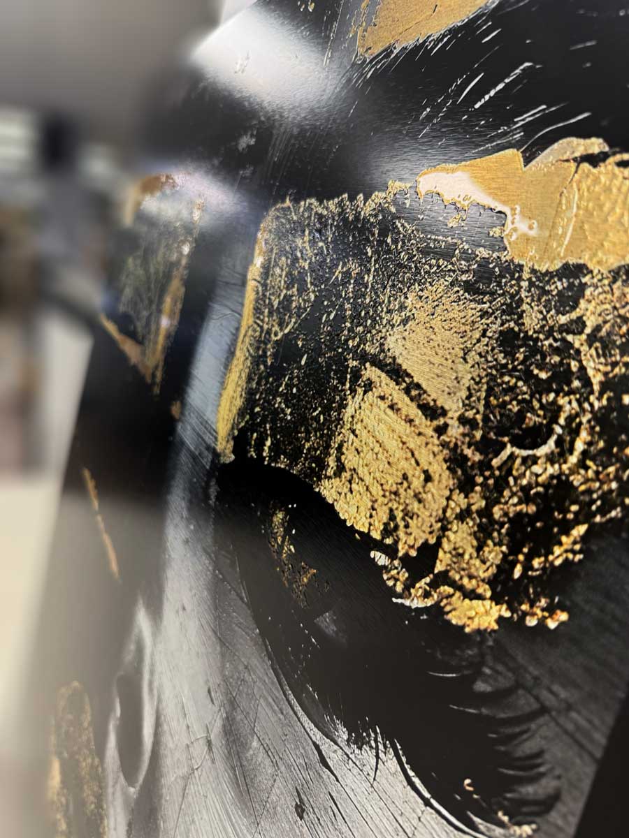 Golden Silence - Aluminum + Varnish