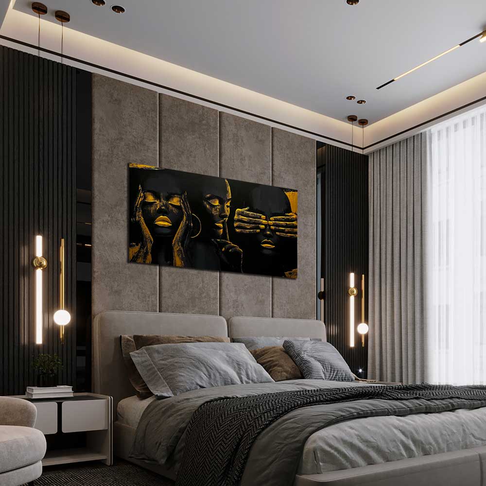 Negirdėti, Nesakyti, Nematyti - Drobė Su Laku