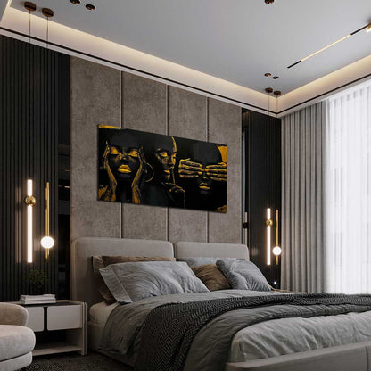 Negirdėti, Nesakyti, Nematyti - Drobė Su Laku