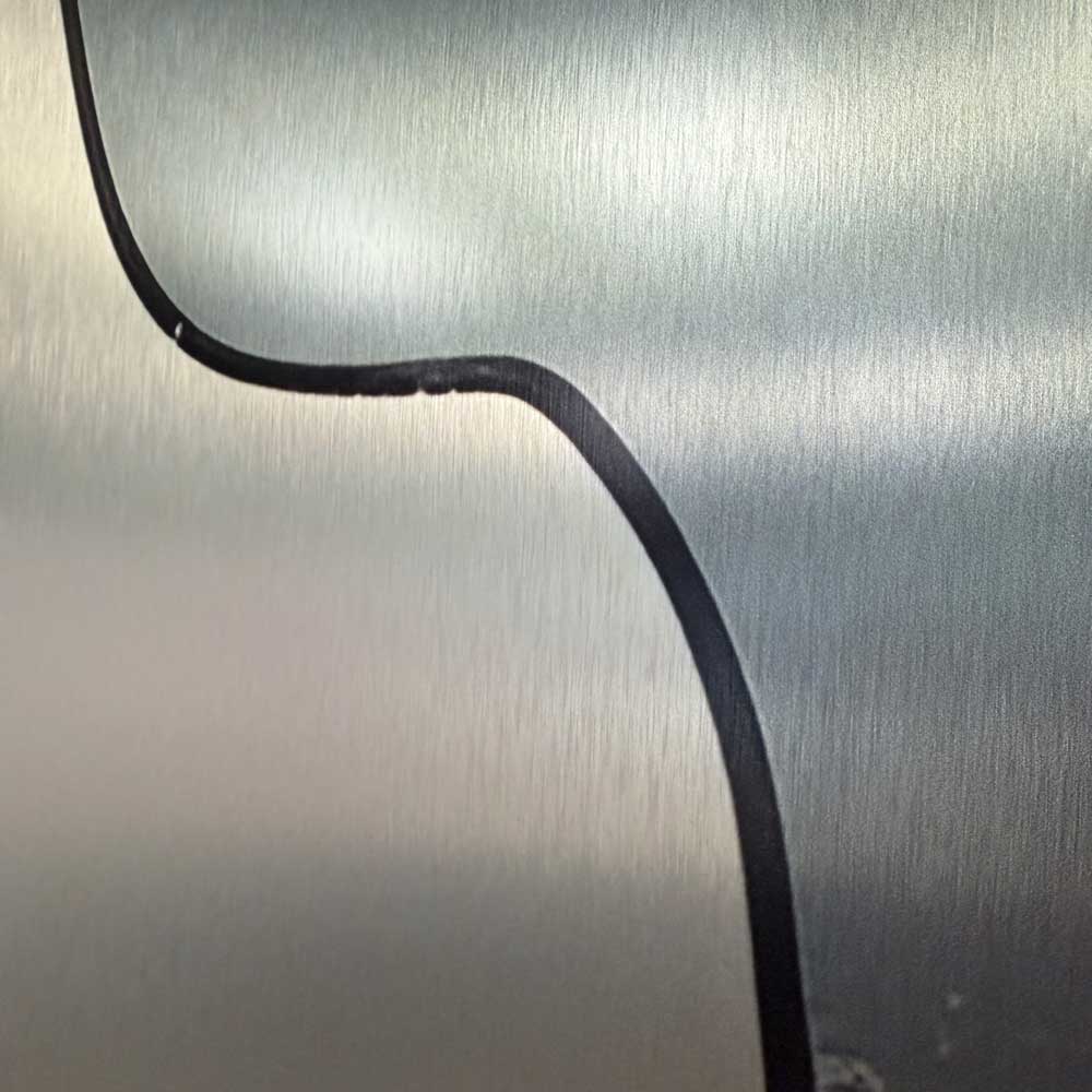 Minimalist Love Line Art - Aluminium Print