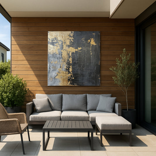 Gold Touched by Light - Aluminium + Varnish
