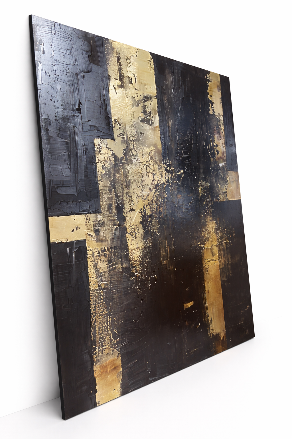 Dark Gold Abstract - Aluminium + Varnish
