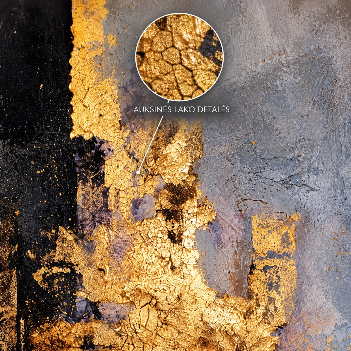 Gilded Depths - Aluminium + Varnish
