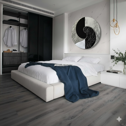 Baltoji Pusiausvyra - Apvalus Aliuminio Paveikslas