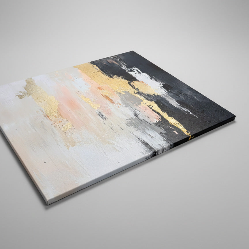 Šviesos Pėdsakai - Drobės Paveikslas Su Laku