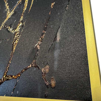 detail print canves drobe detales remelis auksinis