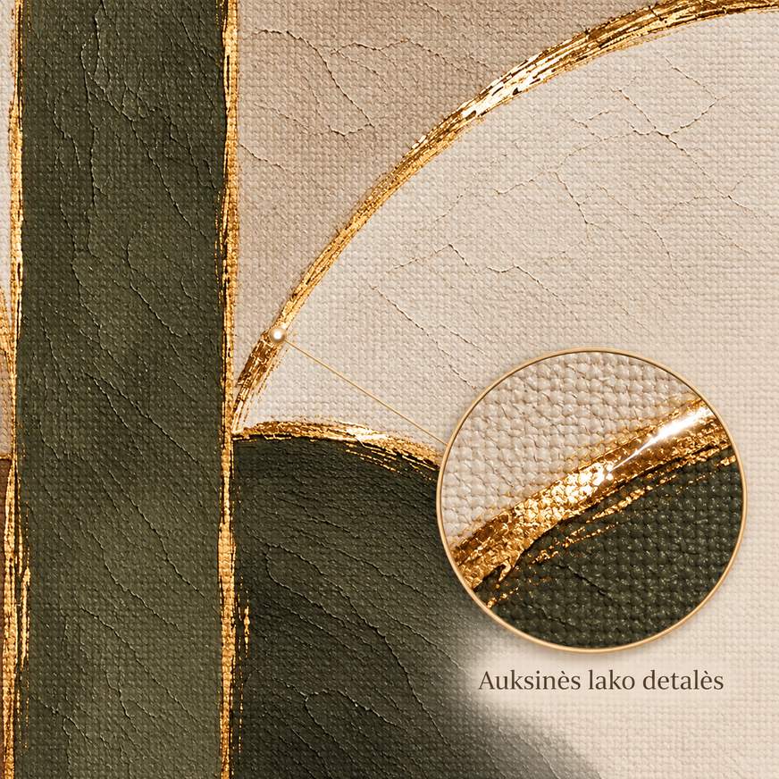 Miško vartai - Drobė su laku