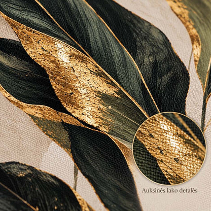 Golden Leaves - Canvas + Varnish