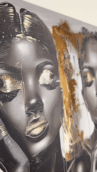 No Hear, No Speak, No Look (Silver Edition) – Canvas + Varnish