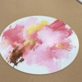 Rožinis Šokis – Apvalus Aliuminis Su Laku