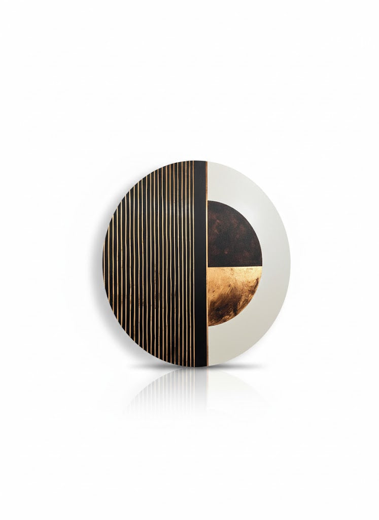 Circle of Balance – Round Aluminum + Varnish