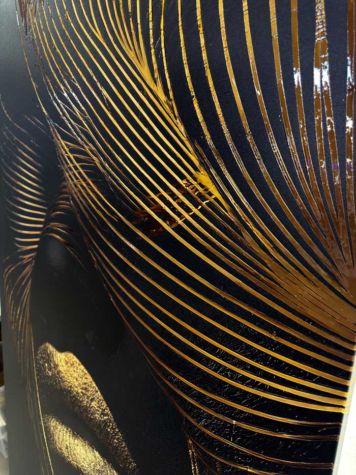 Prabangi Tyla - Drobė Su Laku