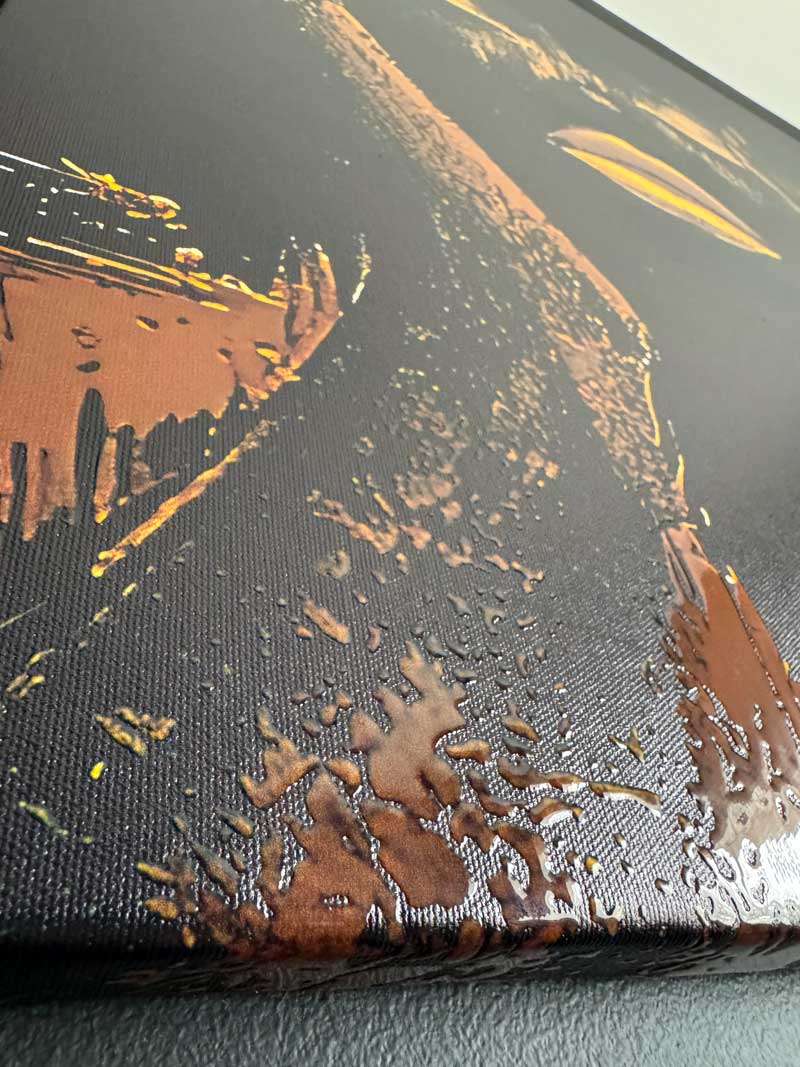 No Hear, No Speak, No Look - Canvas With Varnish