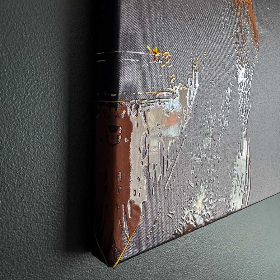 No Hear, No Speak, No Look - Canvas With Varnish