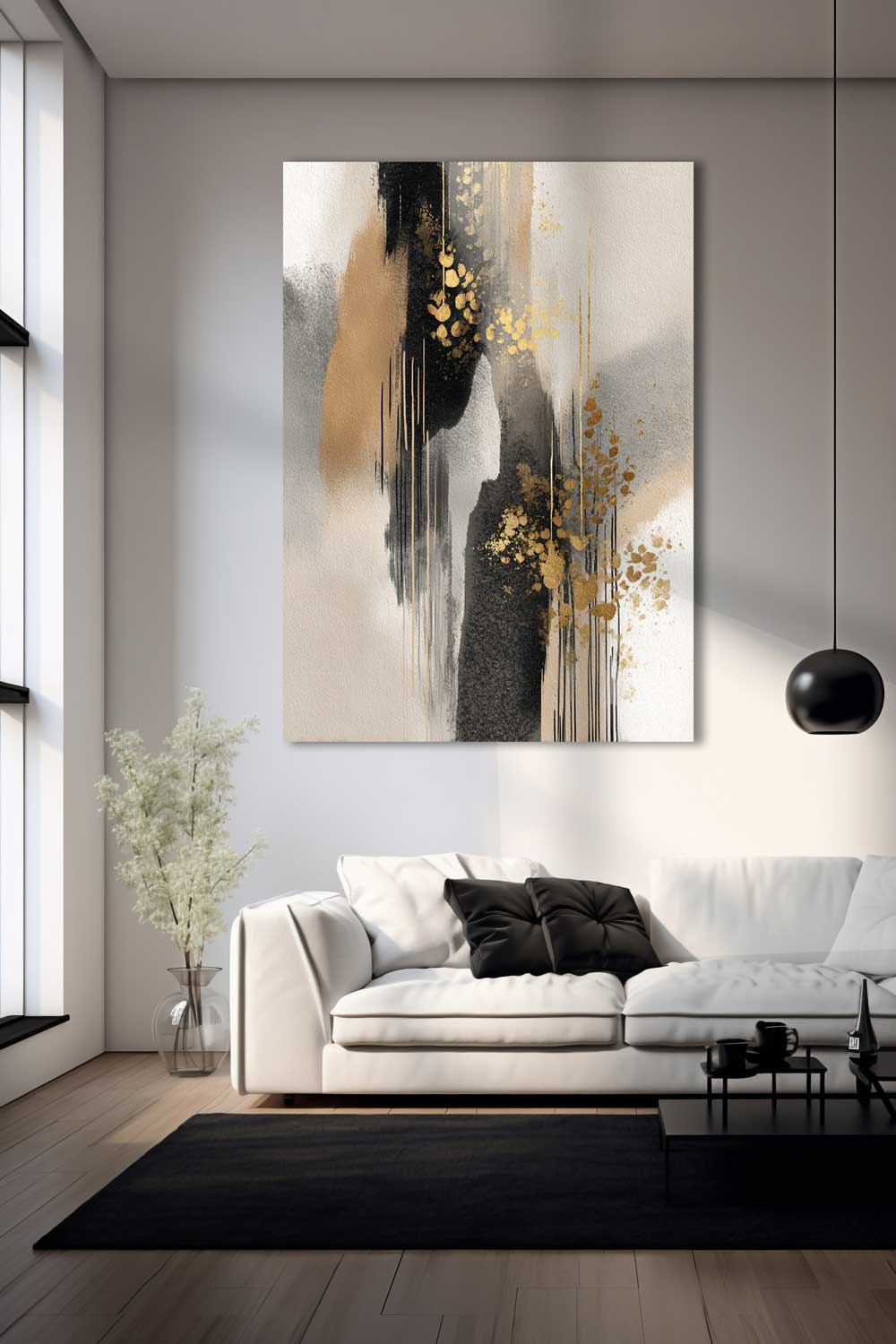 Interior accent – “Golden Threshold” with glossy varnish finish