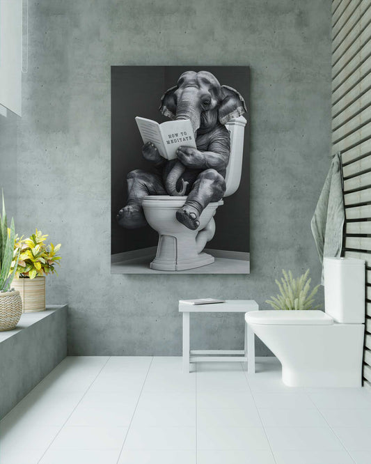 Toilet Elephant - Aluminium