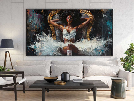 Royal Ballerina - Canvas + Varnish
