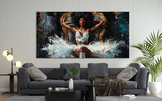 Royal Ballerina - Canvas + Varnish