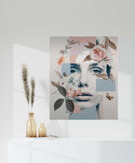 Floral Portrait - Aluminium