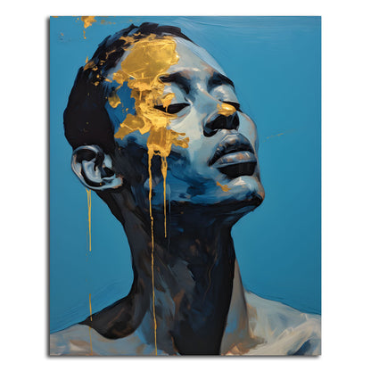 Man with Gold -  Varnish Canvas