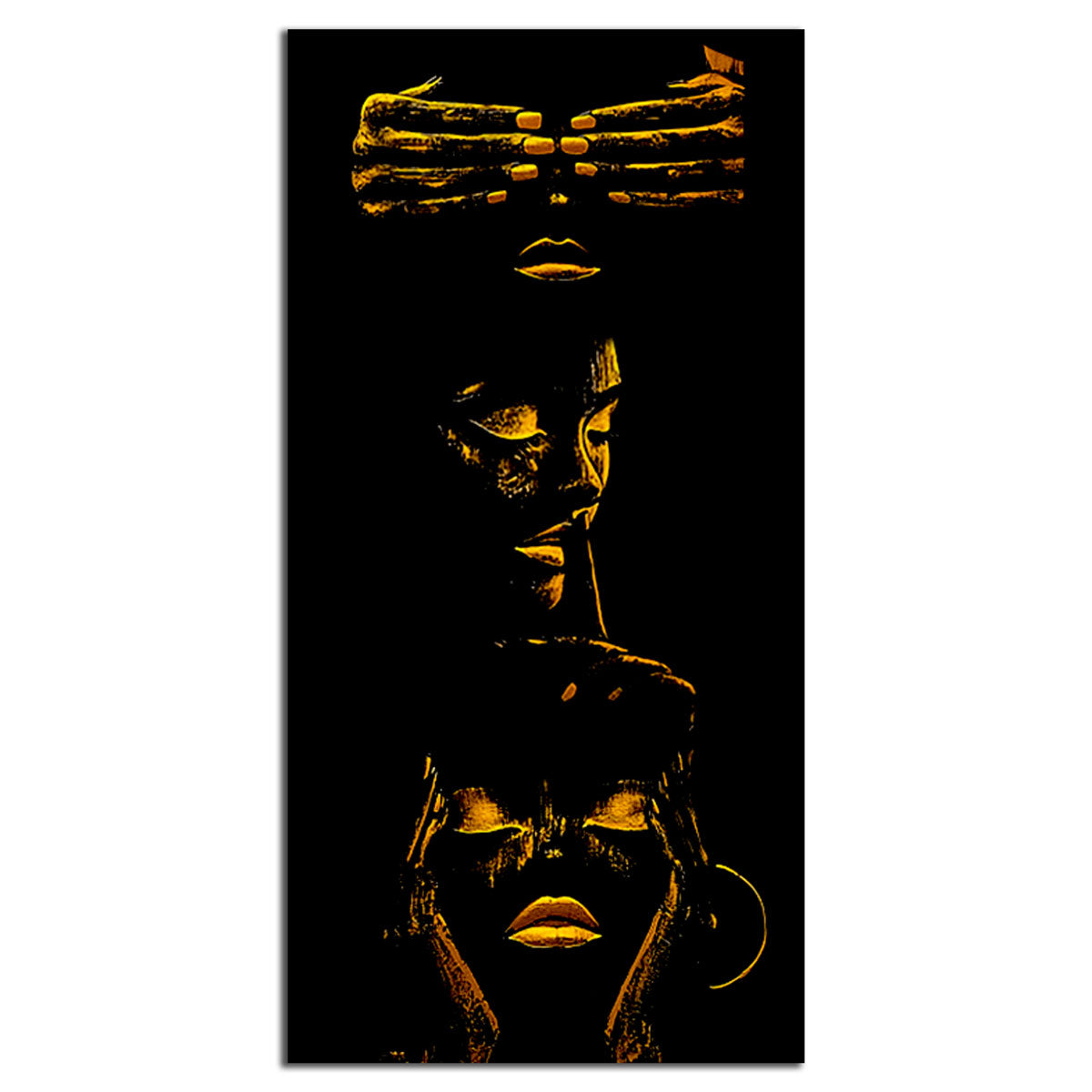 Trys Veidai – Drobė Su Laku