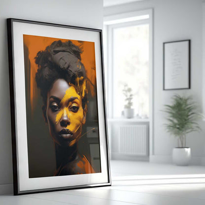 black women print yellow red detail modernus menas namu akcentas interior detail