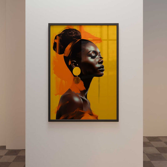 Yellow Orange Africa - Canvas