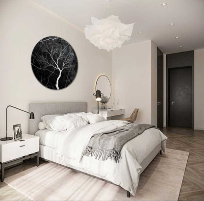 Baltasis Medis - Apvalus Aliuminis su laku