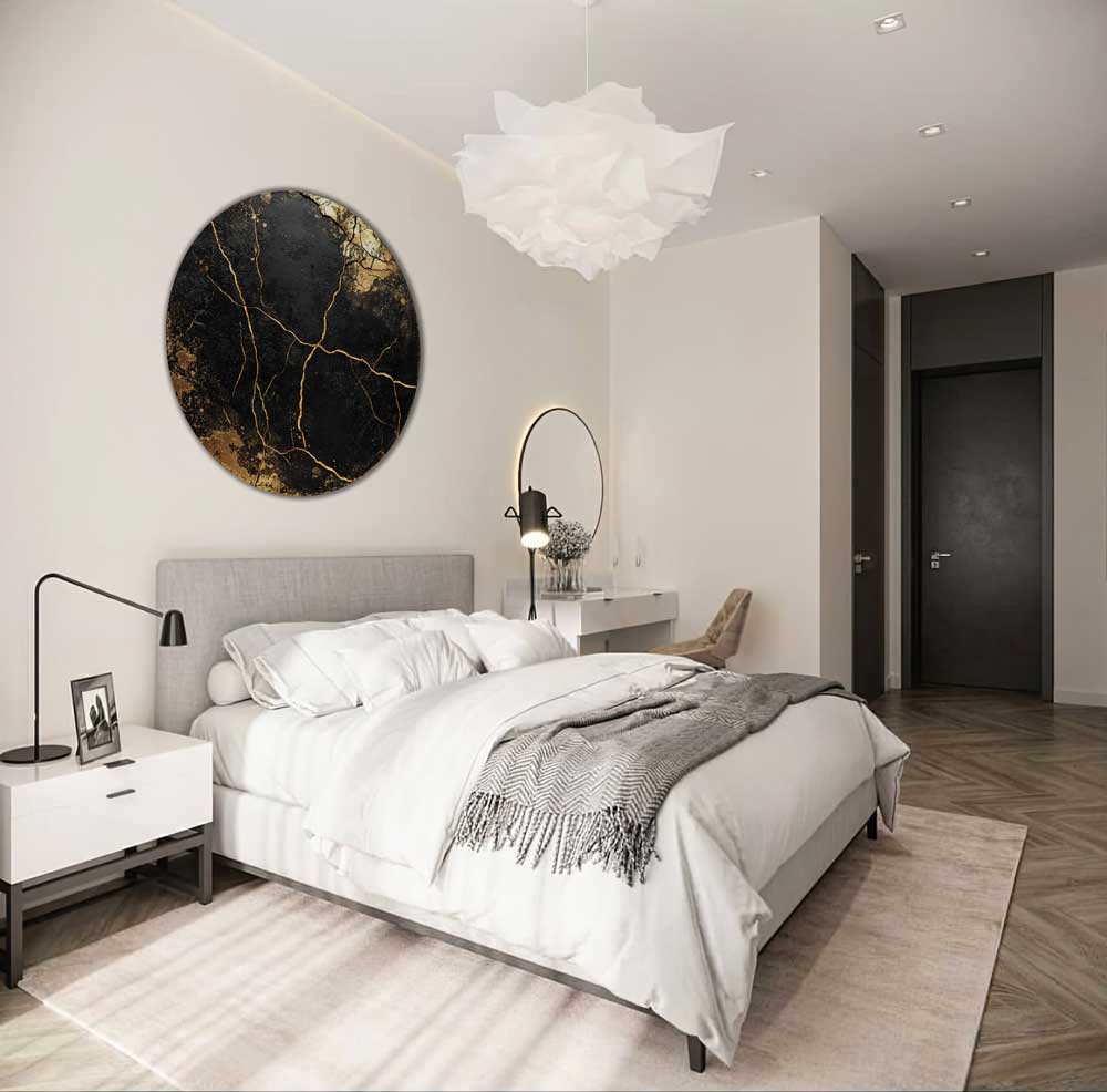 Auksiniai Lūžiai - Apvalus Aliuminis su laku