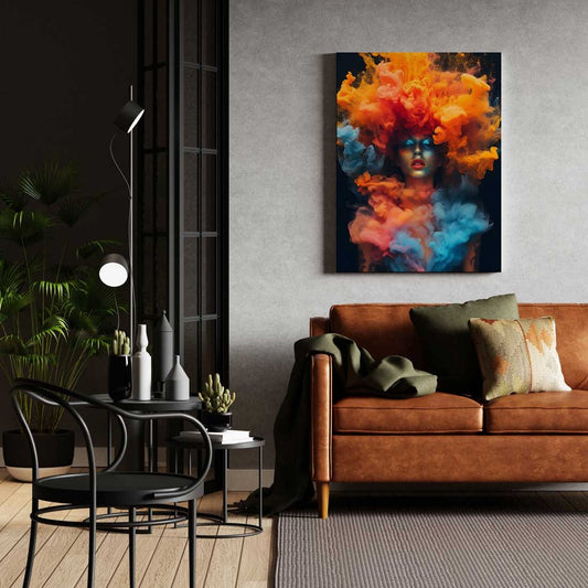 intrior decor detail print art women color modern art