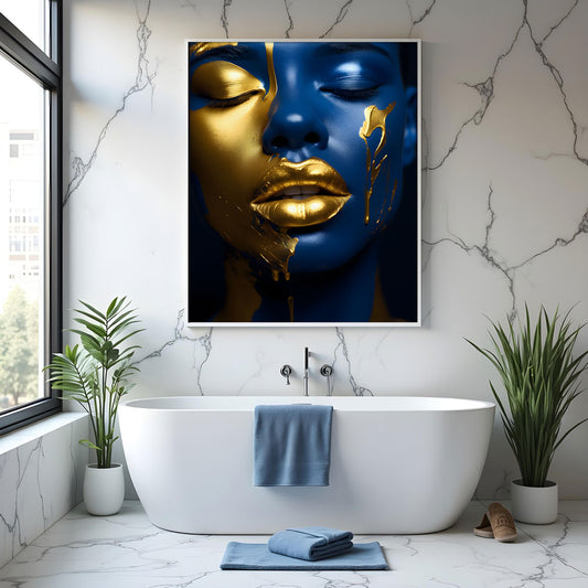 Sapphire woman - Aluminium + Varnish