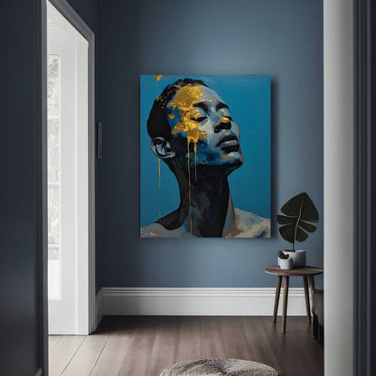 Man with Gold -  Varnish Canvas