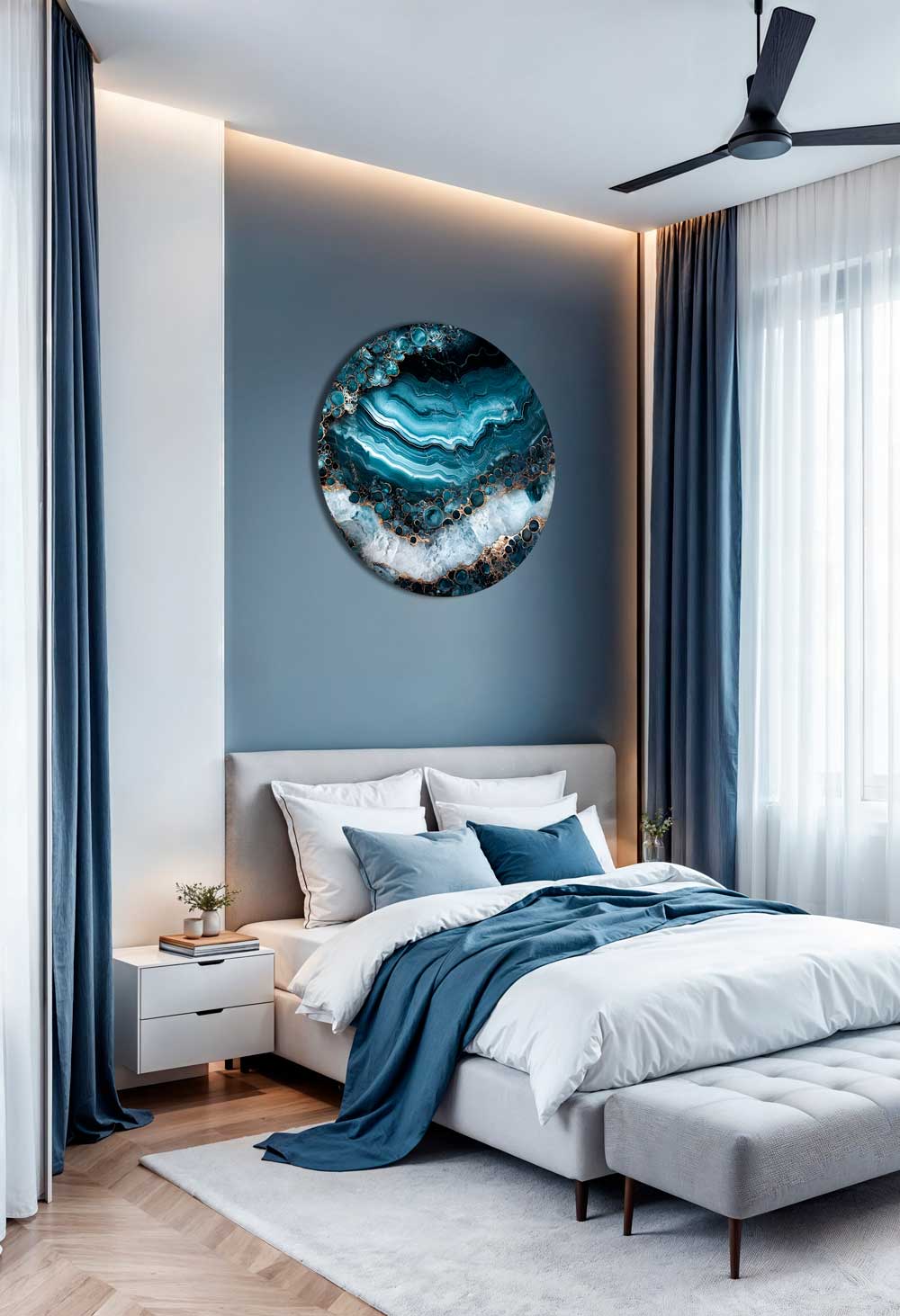 Depth Spring - Round Aluminum + Varnish