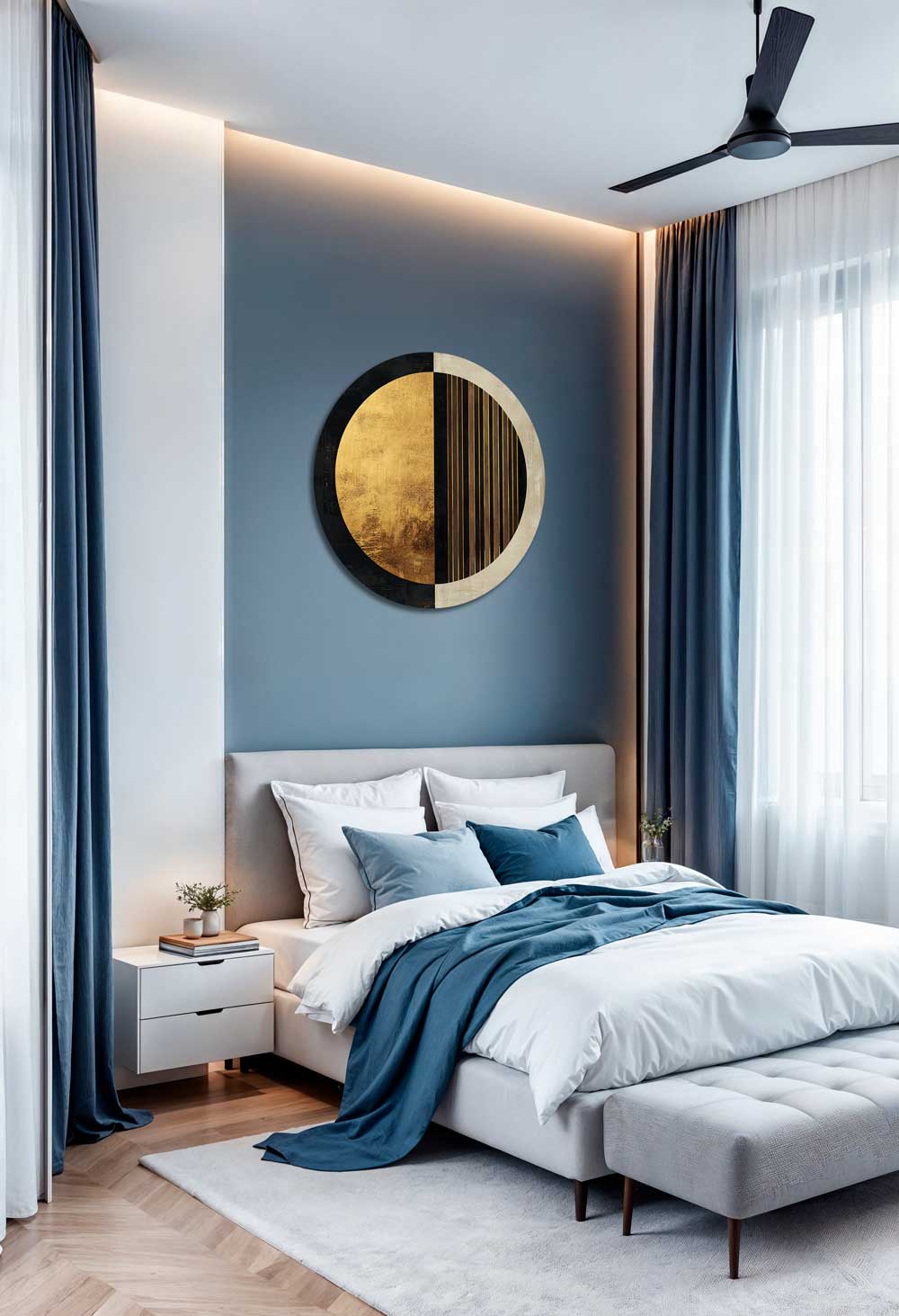 Center of Calm - Round Aluminum + Varnish