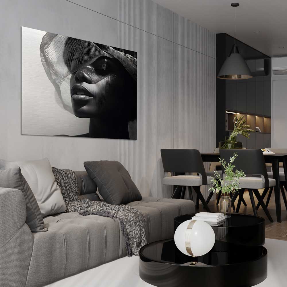 Metal Print  - Elegant Lady