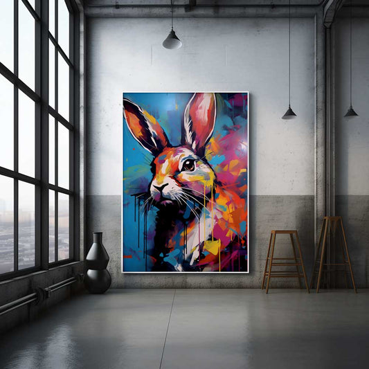 Urban Rabbit - Canvas