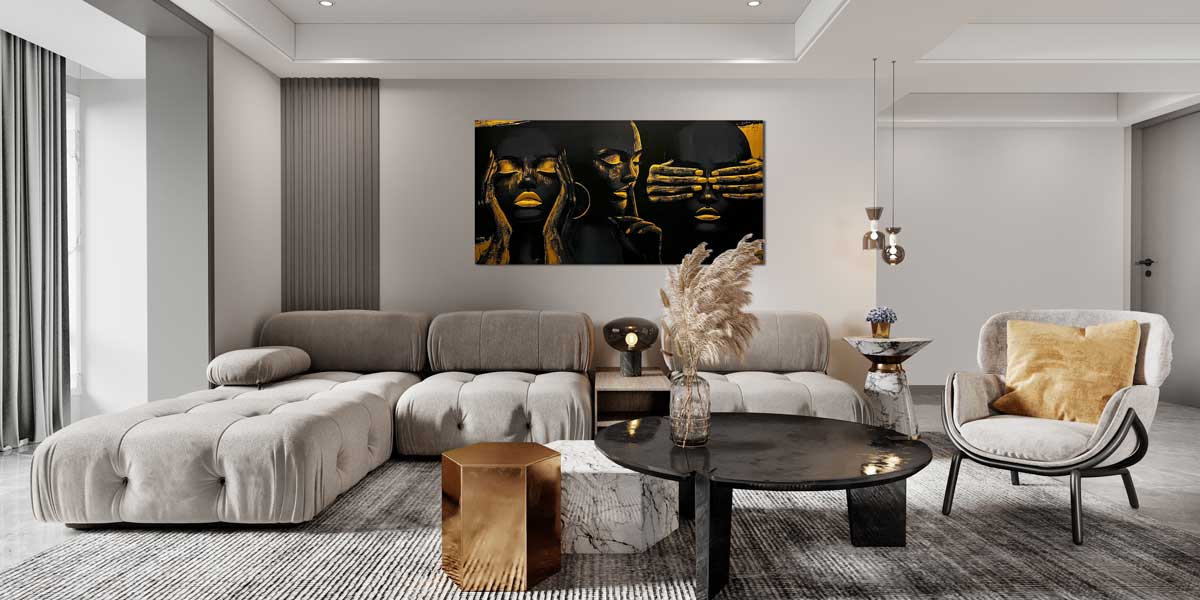 Negirdėti, Nesakyti, Nematyti - Drobė Su Laku