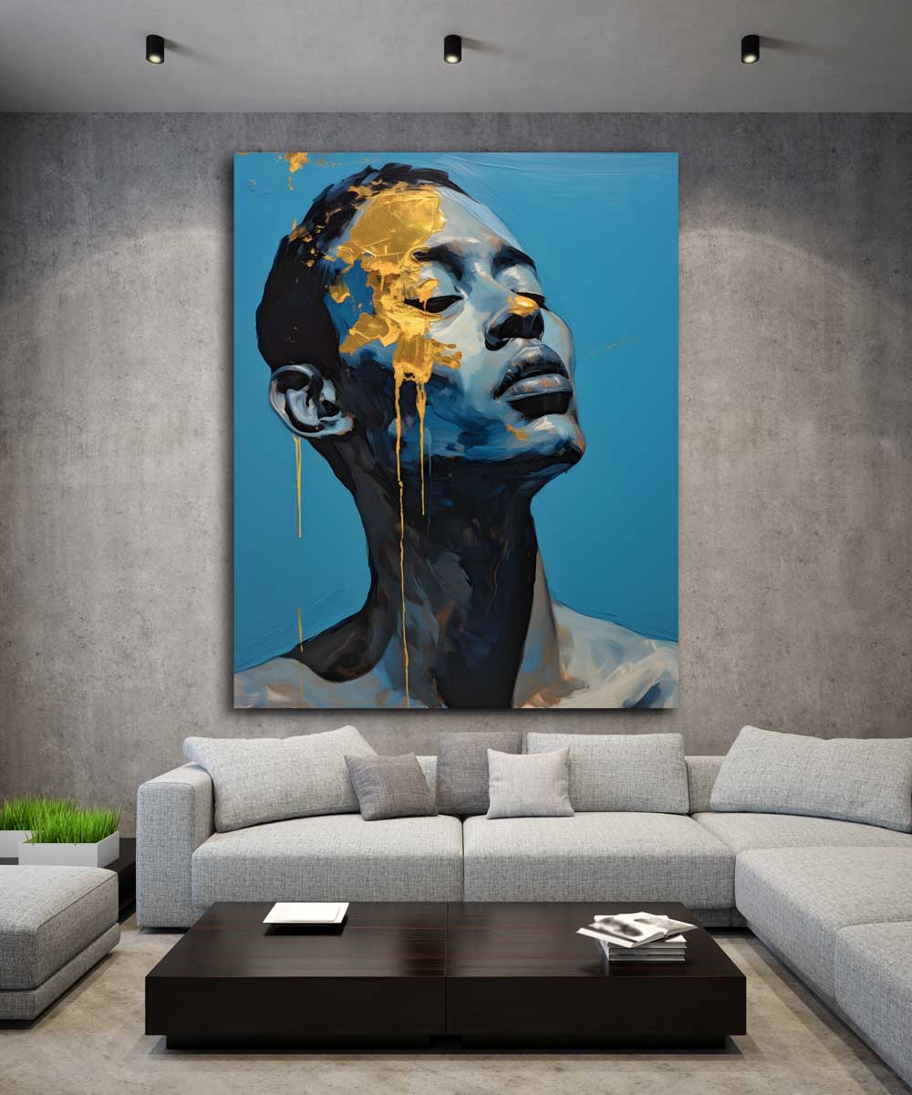 Man with Gold -  Varnish Canvas