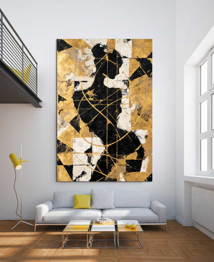 Golden Fragments - Canvas + Varnish