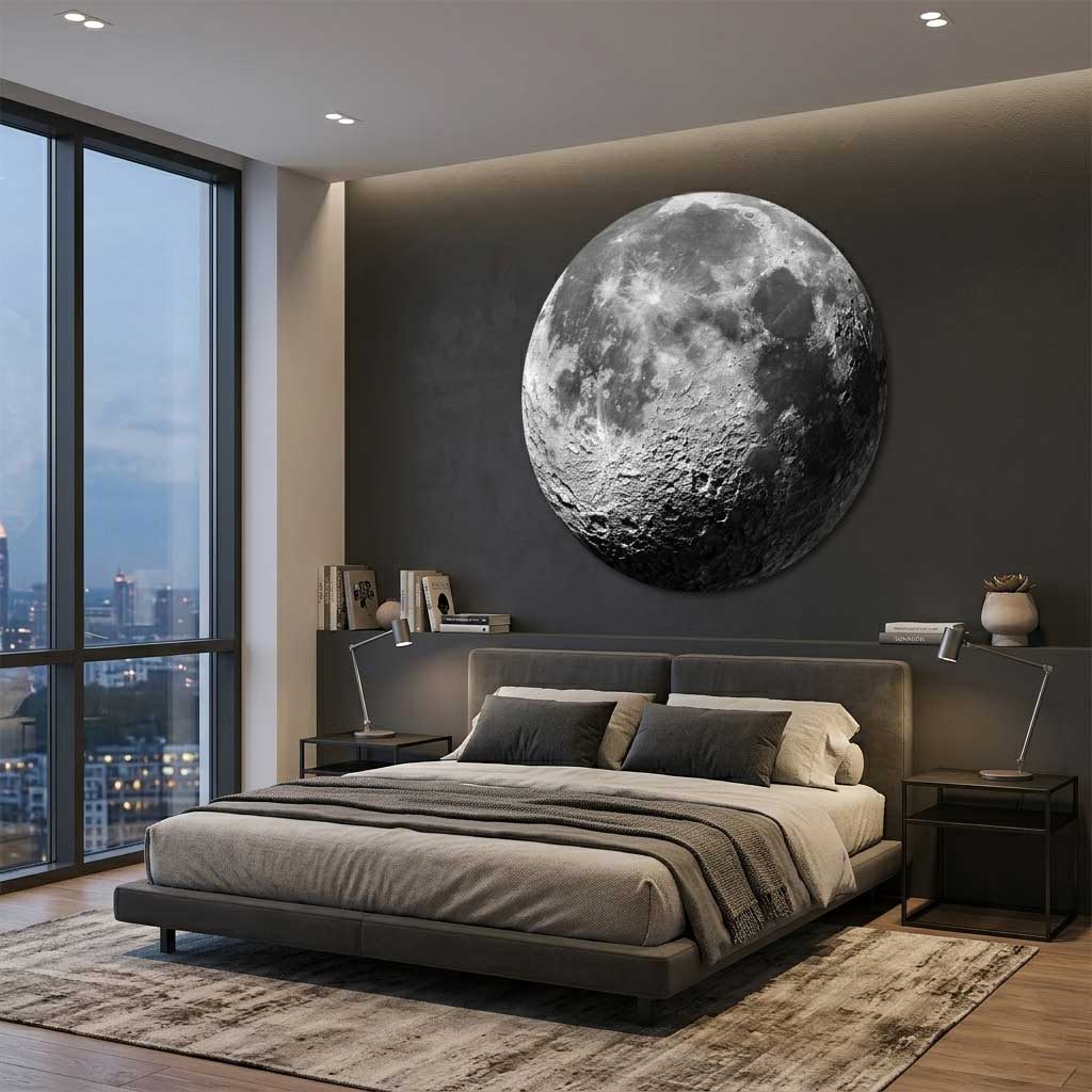 Moonlit Silence - Round Aluminum