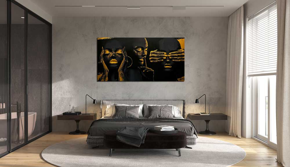 Negirdėti, Nesakyti, Nematyti - Drobė Su Laku