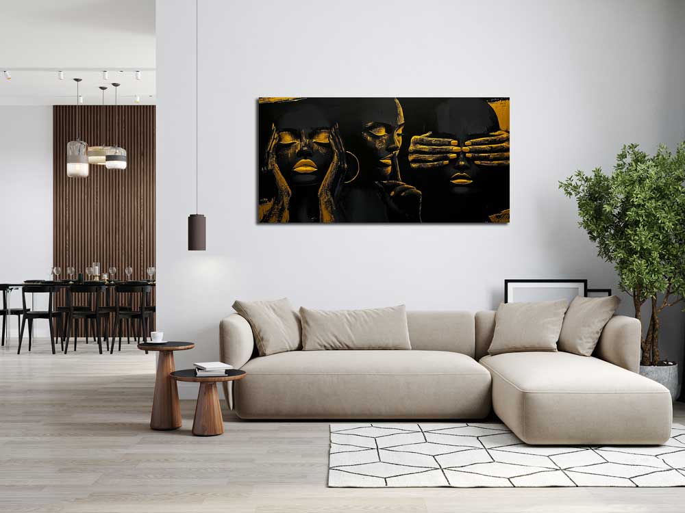 Negirdėti, Nesakyti, Nematyti - Drobė Su Laku