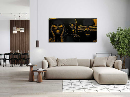 Negirdėti, Nesakyti, Nematyti - Drobė Su Laku