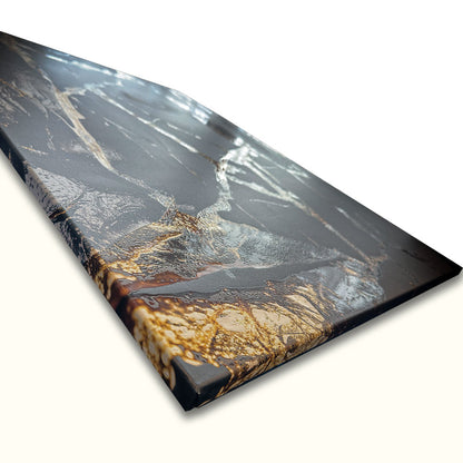 Auksinis Marmuras Ir Akis - Drobė Su Laku