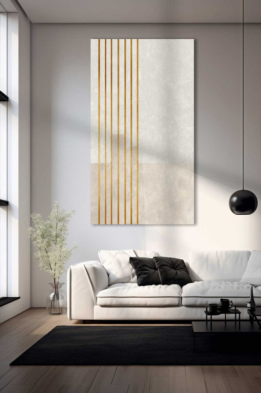 Line Rhythm - Canvas + Varnish