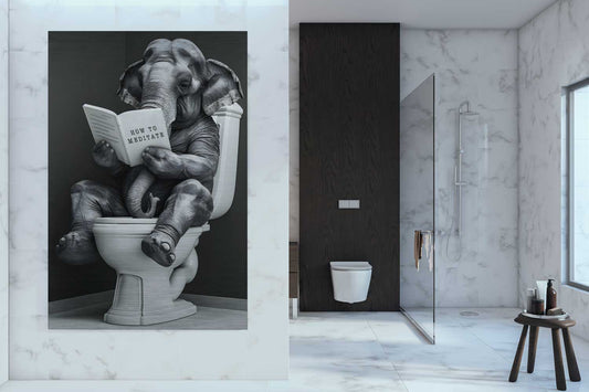Toilet Elephant - Aluminium