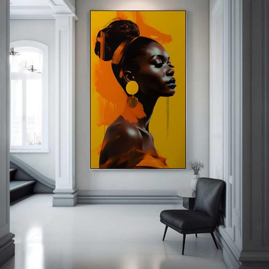 Yellow Orange Africa - Canvas