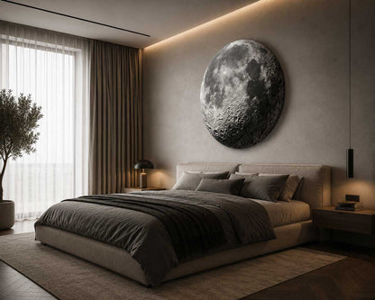 Moonlit Silence - Round Aluminum